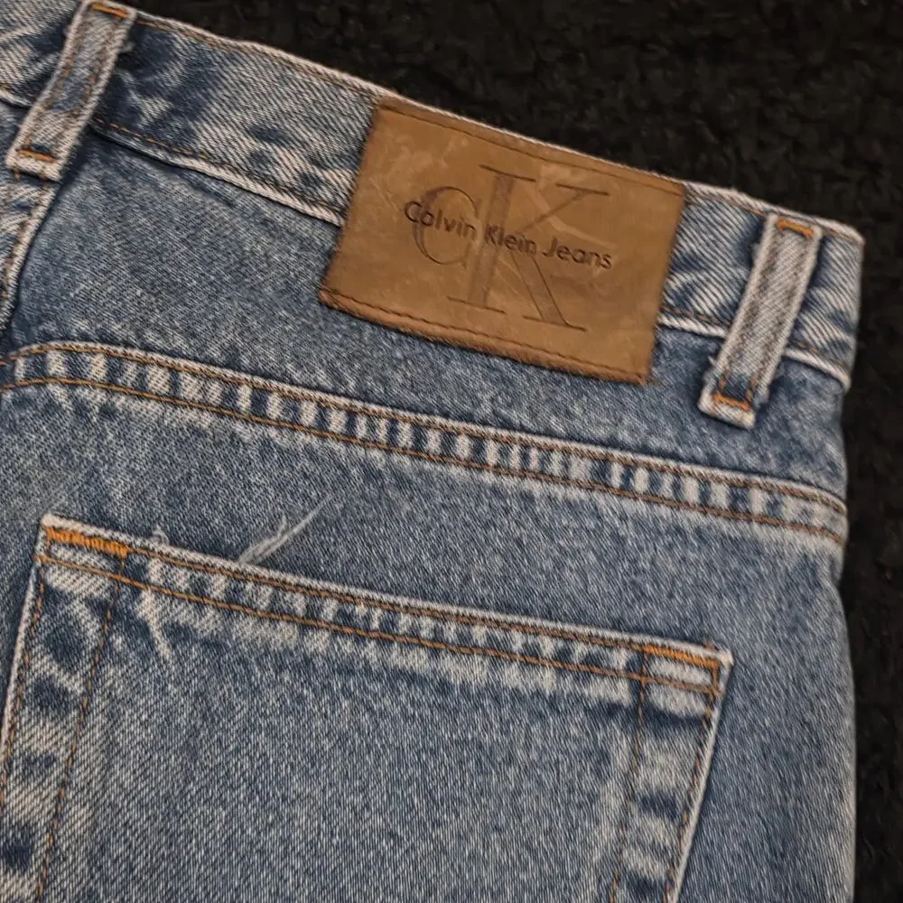 Rare Vintage 90s Calvin Klein Dark Wash Denim Men's Straight Jeans Size 31